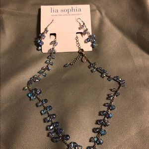 Lia Sophia necklace and earrings
